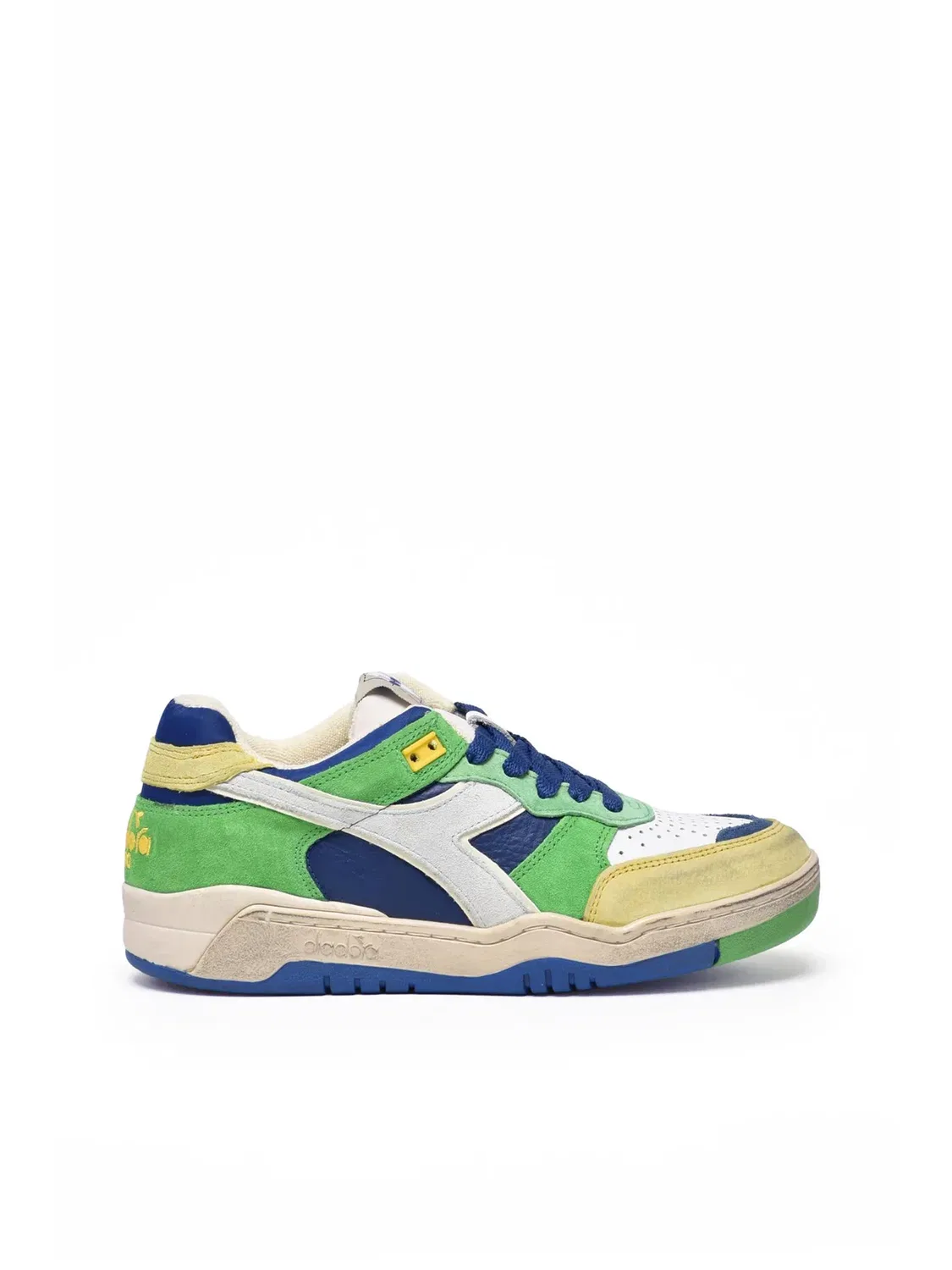 DIADORA HERITAGE Зеленые кожаные кроссовки из полиэстера B.560