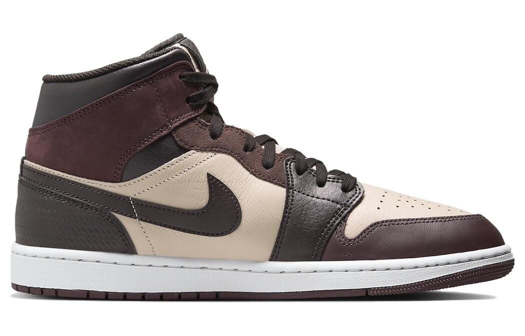 Jordan Air Jordan 1 Vintage Баскетбольные кроссовки мужские, Бархатно-коричневый/Песочный сугроб/Золотистый металлик/Земля — фото 2