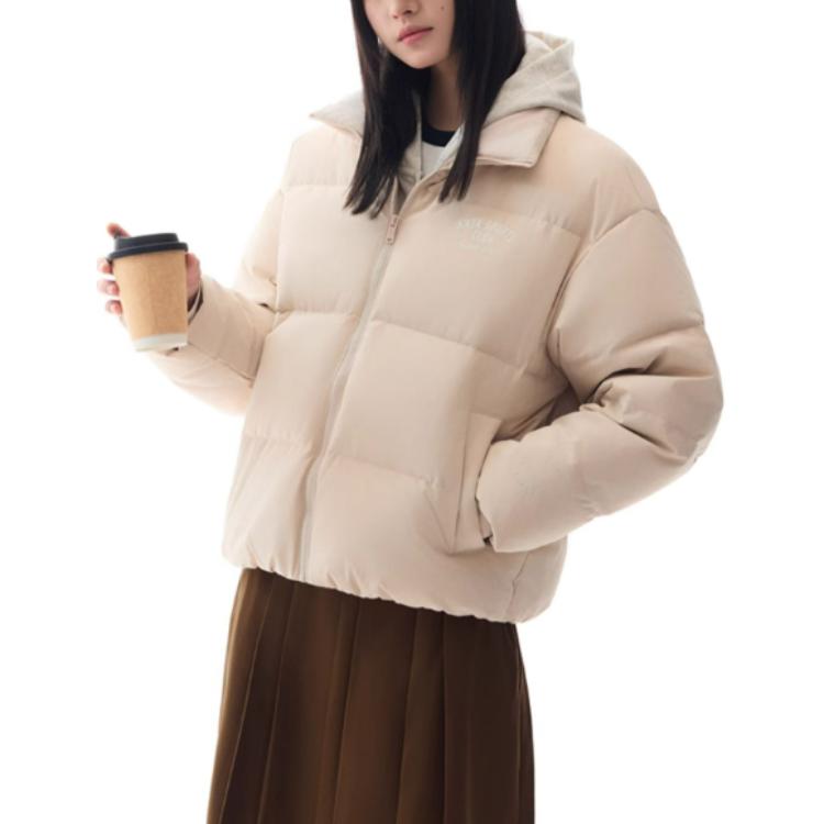 

Пуховик Anta Sports Life Collection женский пудрового цвета Powder Puff