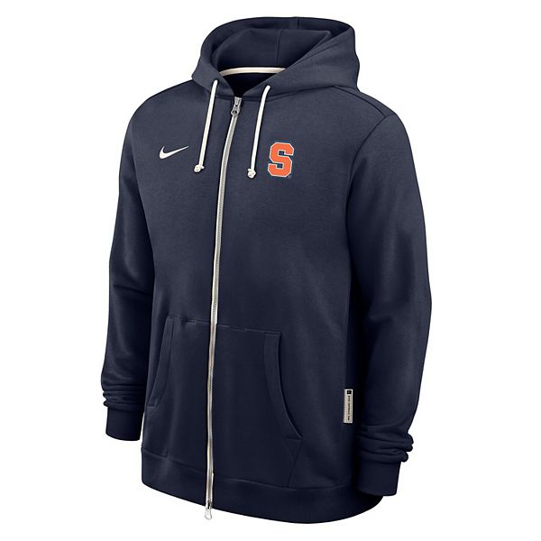 Мужская худи dri-fit full-zip navy syracuse orange 2025 sideline standard issue Nike — фото 3