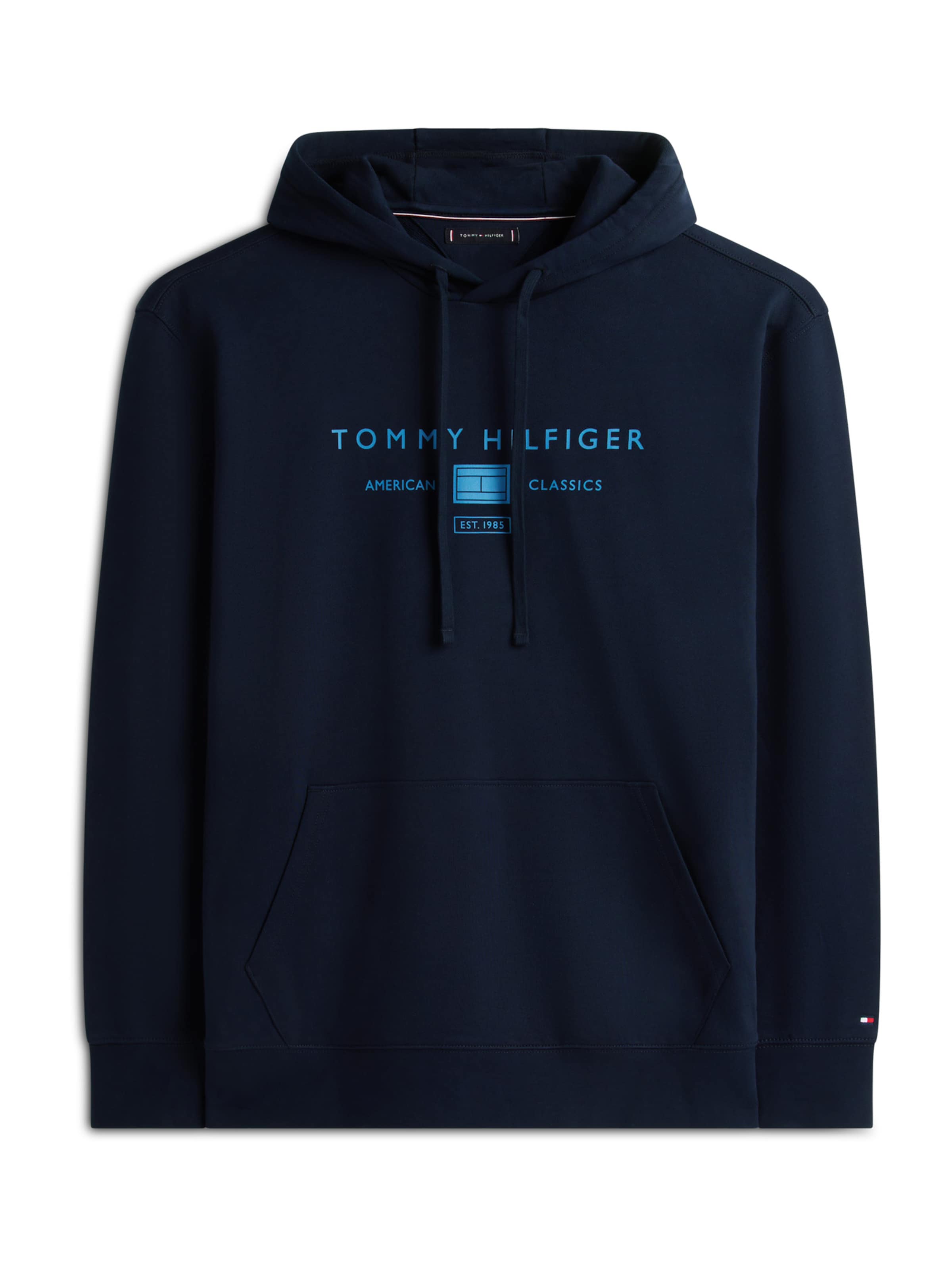 

Tommy Hilfiger Big & Tall Толстовка 'BRAND L0VE' в цвете Navy, Light Blue