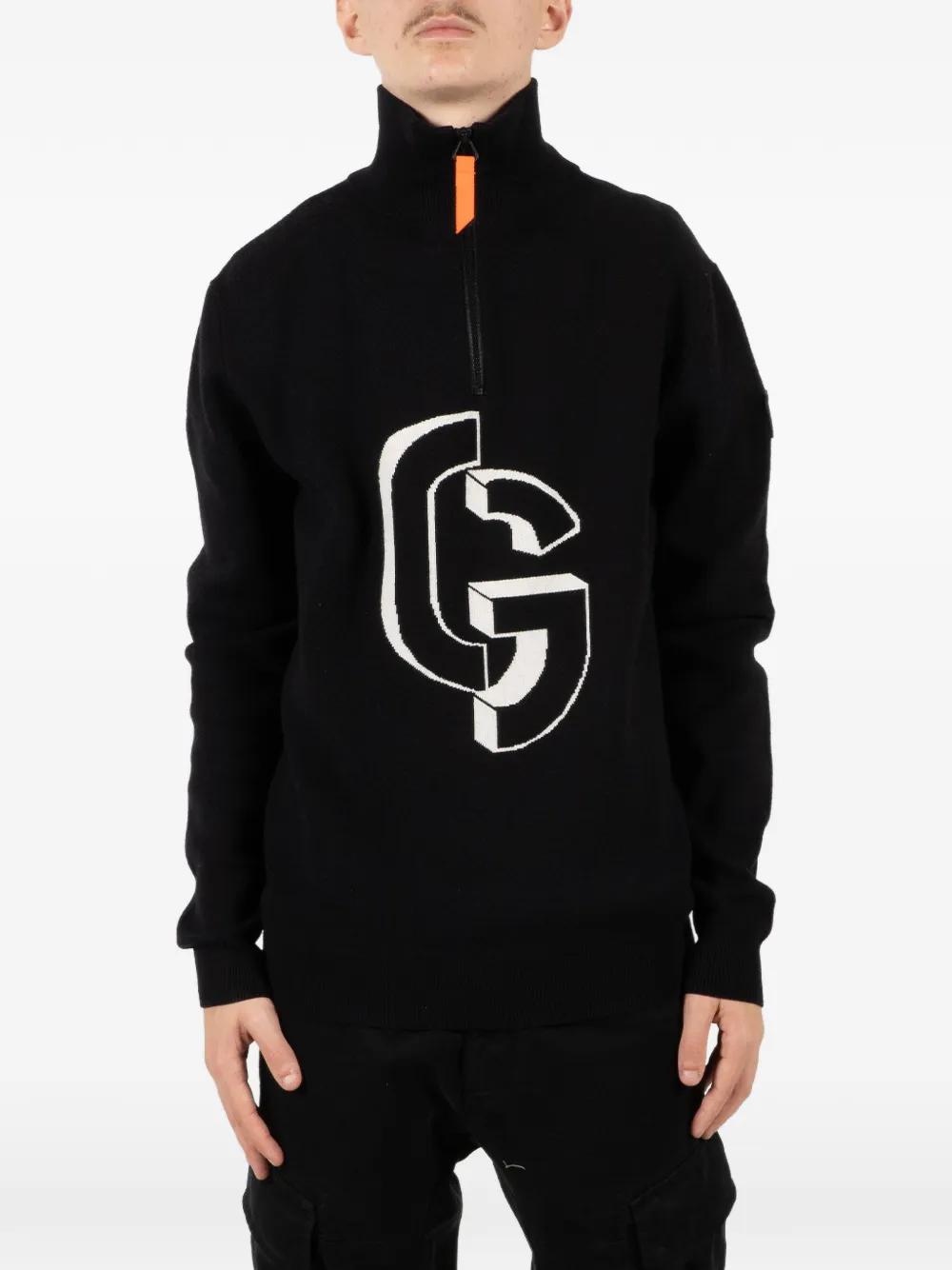 

Свитер Lewis с воротником-стойкой Gertrude, черный