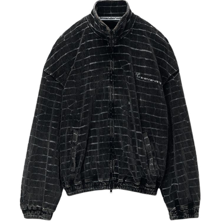 

Бархатная куртка-бомбер с крокодиловым эффектом Alexander Wang, Pepper