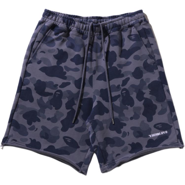 

Bape 1st Camo тяжелые потертые шорты расслабленного кроя A BATHING APE, фиолетовый