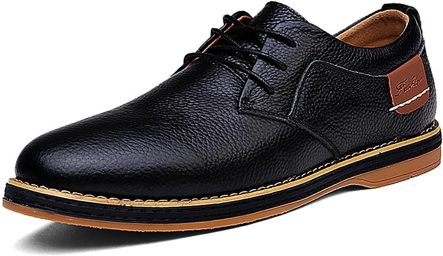 

Мужские классические ретро кожаные оксфорды, повседневные удобные туфли с круглым носком, плоские деловые дерби-кроссовки для официального офиса, работы, вождения, прогулок и путешествий Nxnbhsl, черный