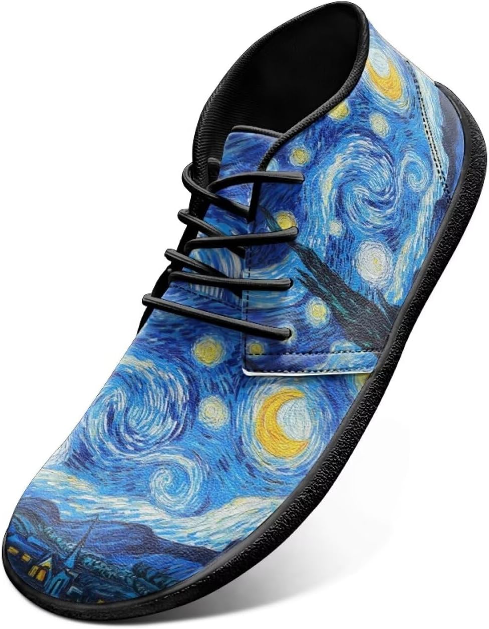 

Мужские широкие кроссовки для ходьбы, на шнуровке, минималистичный дизайн, противоскользящая подошва из пеноматериала с эффектом памяти, спортивные кроссовки, размеры US 6-14 Cugasmaru, Starry Sky