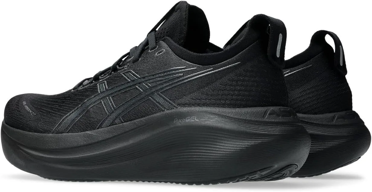 Мужские беговые кроссовки ASICS Gel-Nimbus 27, белый/черный — фото 2