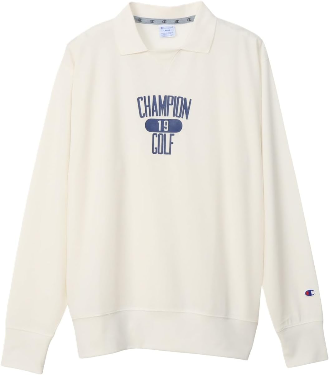 

Поло RelaxFit с длинными рукавами, защитой от УФ-излучения и быстрым высыханием, с графическим логотипом, идеально подходит для игры в гольф Champion, светло-бежевый