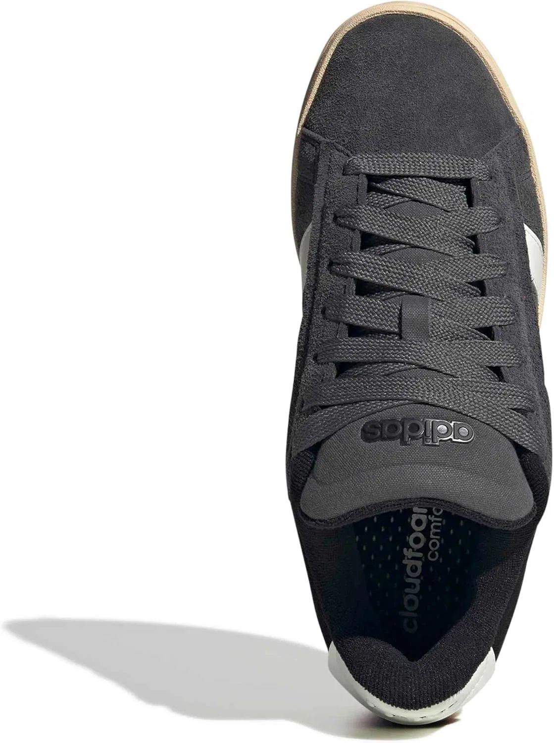 Кроссовки мужские Adidas Grand Court Alpha, цвет Grey/Off White/Sand Strata — фото 3