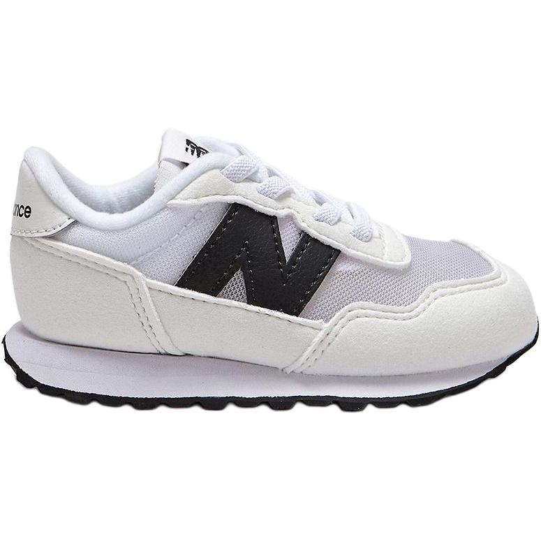 New Balance 237 Антиударные и устойчивые к истиранию низкие кроссовки для малышей Белые — фото 2