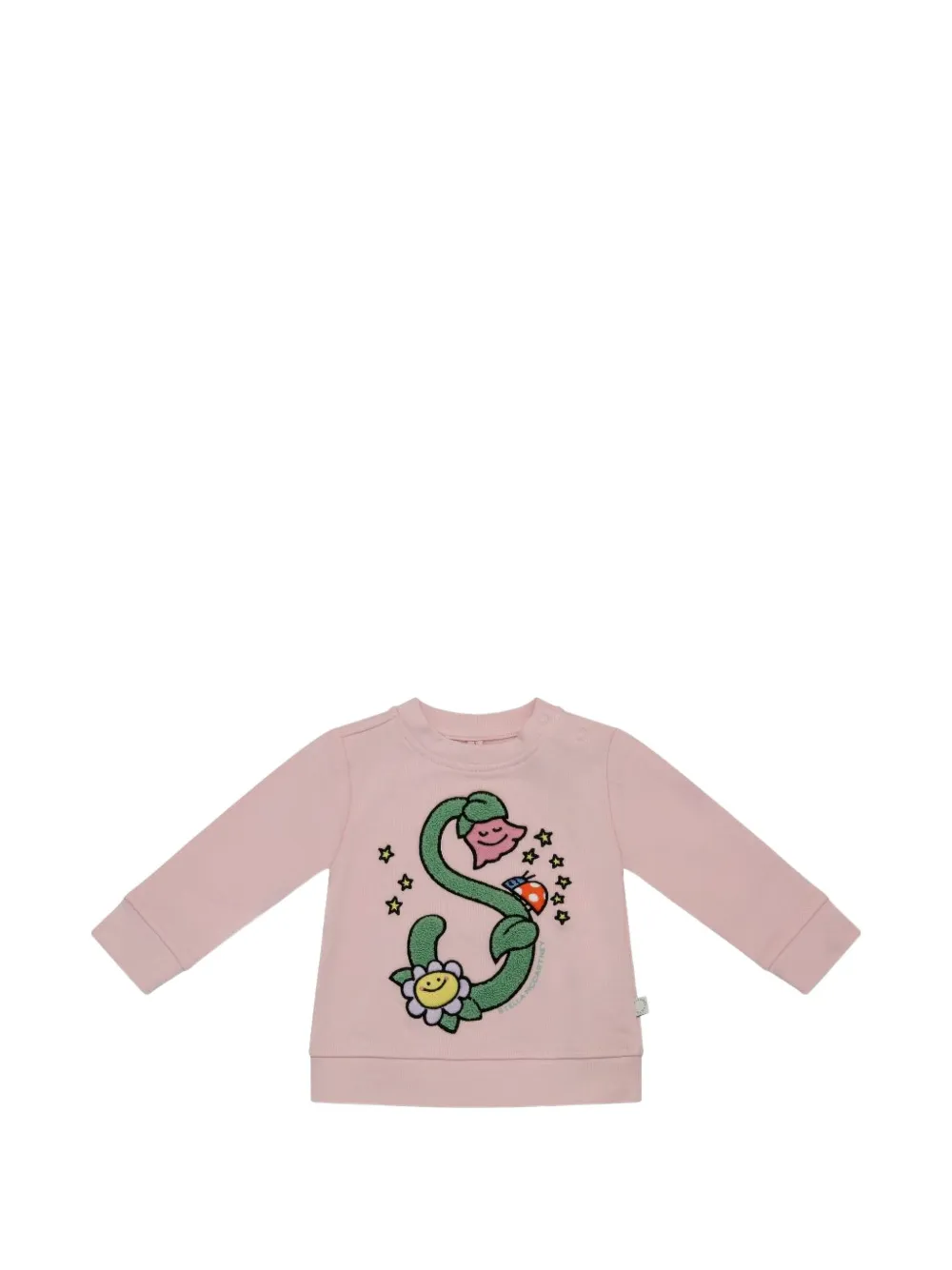 

Свитшот с цветочным принтом Stella Mccartney Kids, розовый