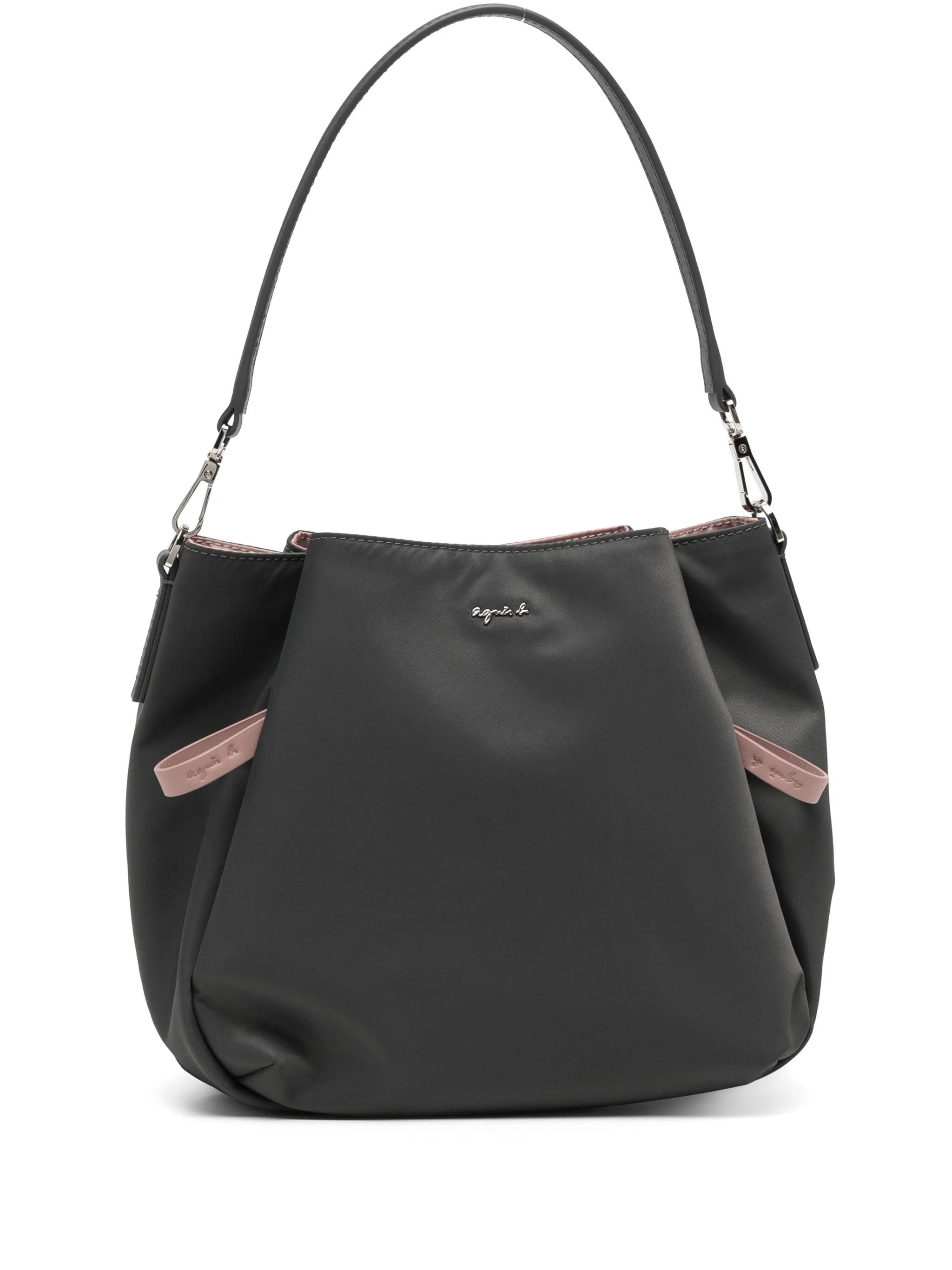 

Сумка-тоут с ручками и ремнем Agnès B., серый