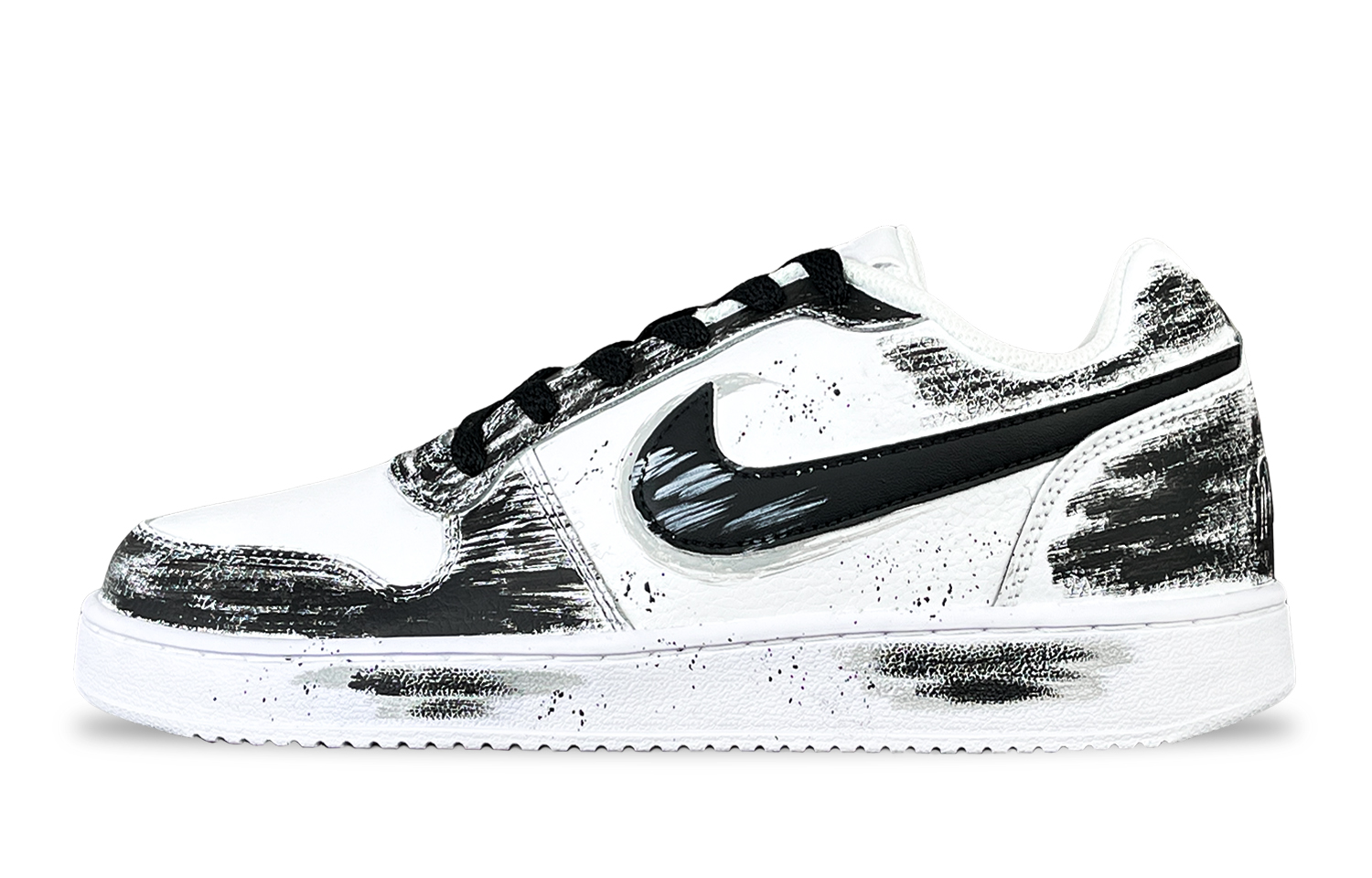 

Nike Кроссовки для скейтбординга EBERNON Low Swift Shadow с противоскользящим покрытием, износостойкие, мужские, черно-белые