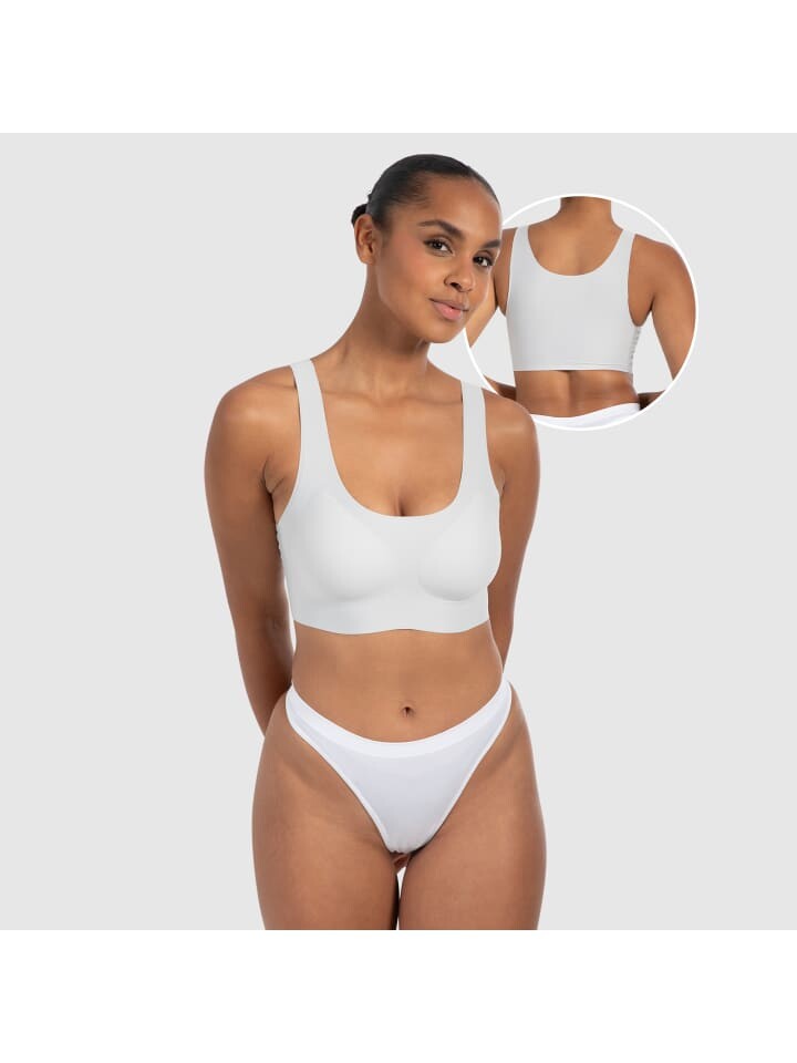 

Бюстгальтер SMILODOX Plunge Bralette Nysa, белый