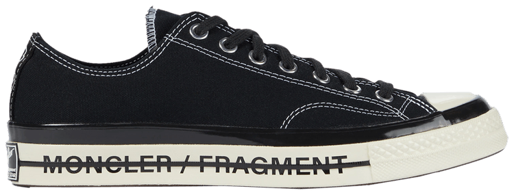 

Кроссовки Moncler Fragment Design x Converse x Moncler Fraylor 3 Low 'Black', черный