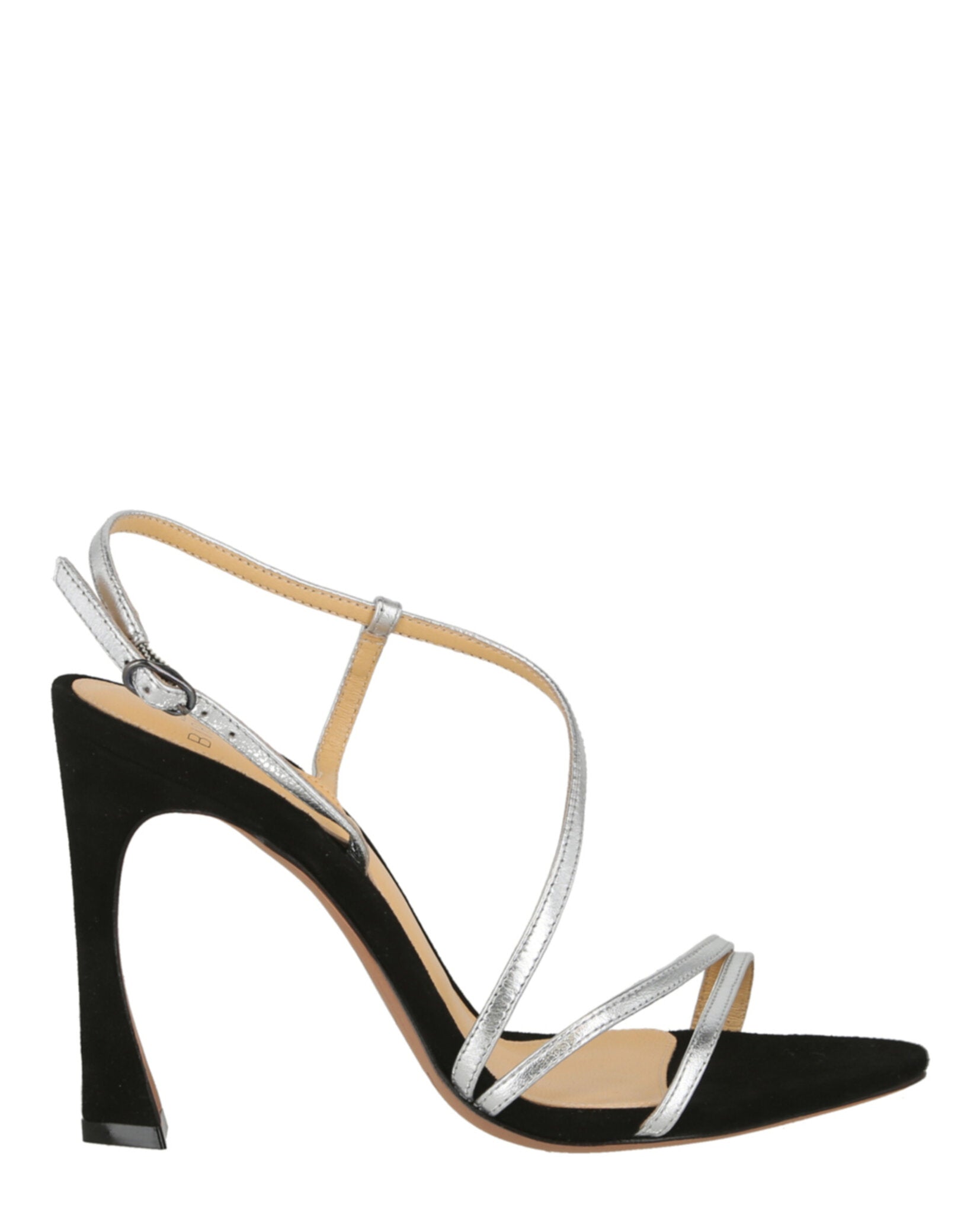 Аланка босоножки на каблуке Alexandre Birman, серебряный