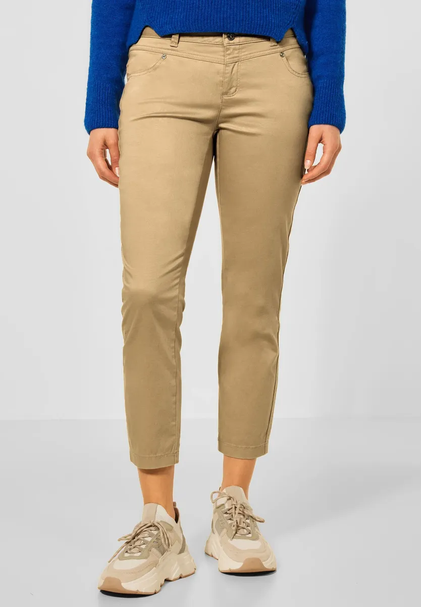

Однотонные брюки-скинни STREET ONE, цвет Light Safari Sand