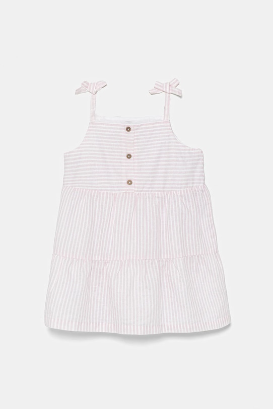 

Льняное детское платье United Colors Of Benetton, розовый