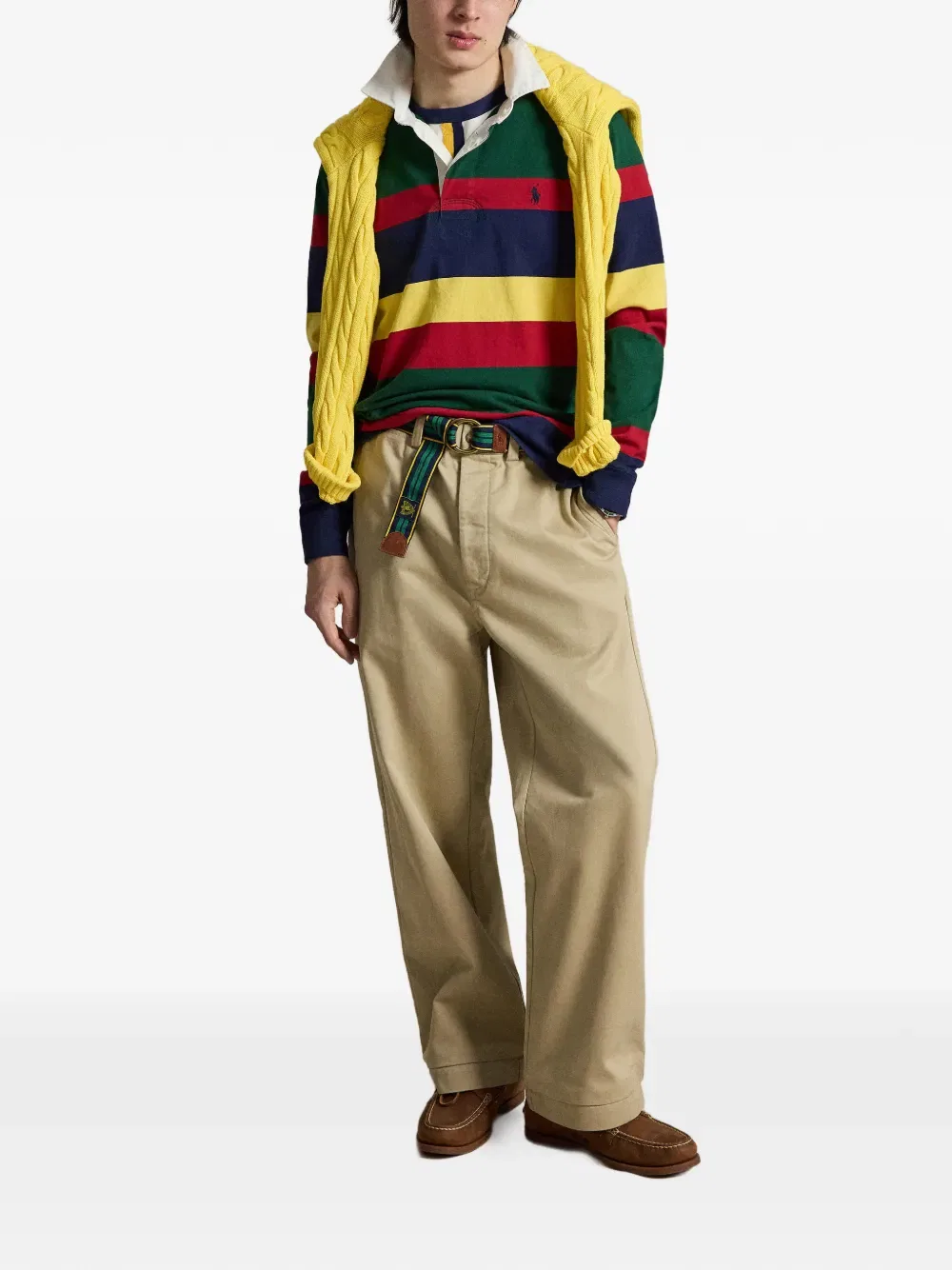 Знаменитая рубашка-поло для регби Polo Ralph Lauren, зеленый — фото 2