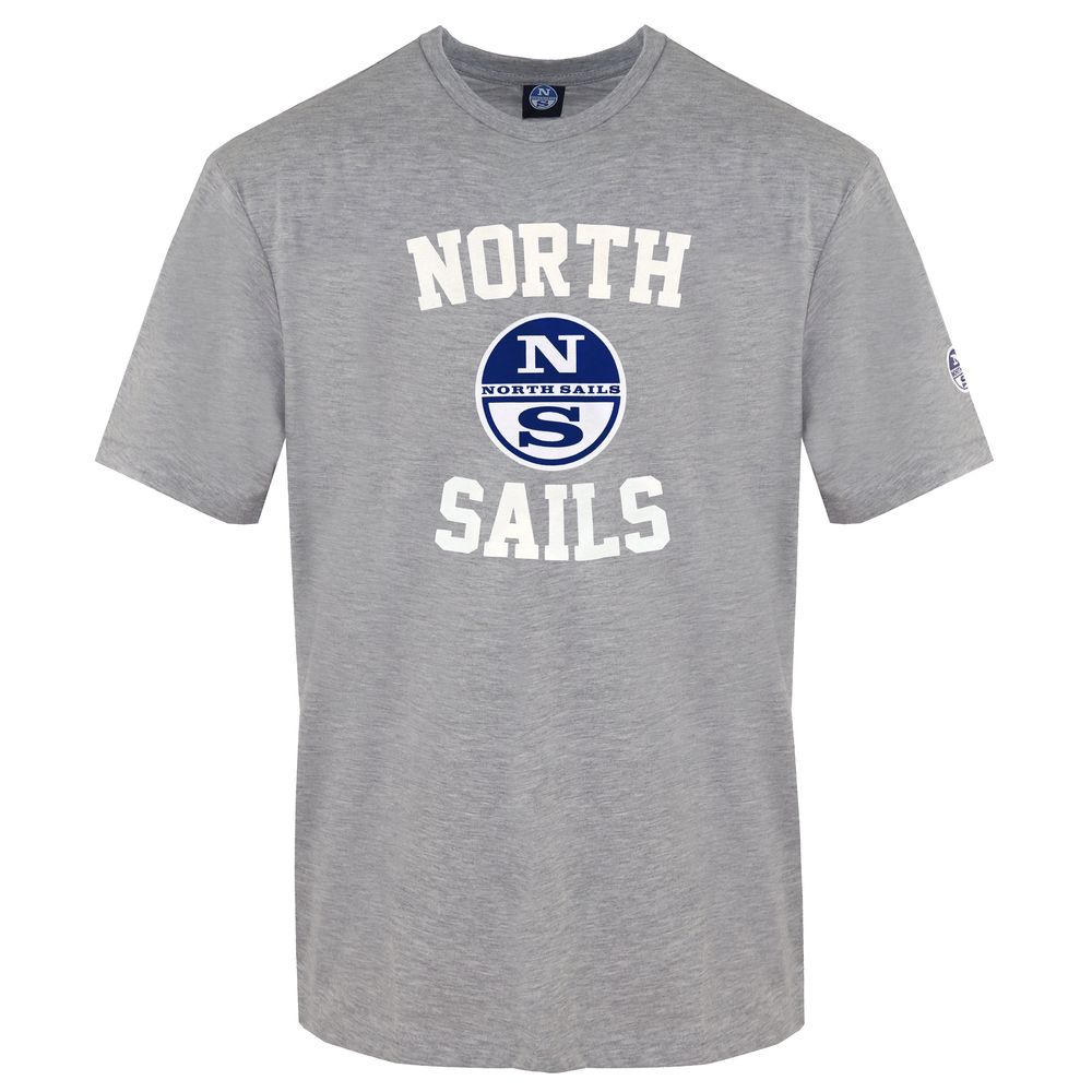 

Серая хлопковая мужская футболка North Sails