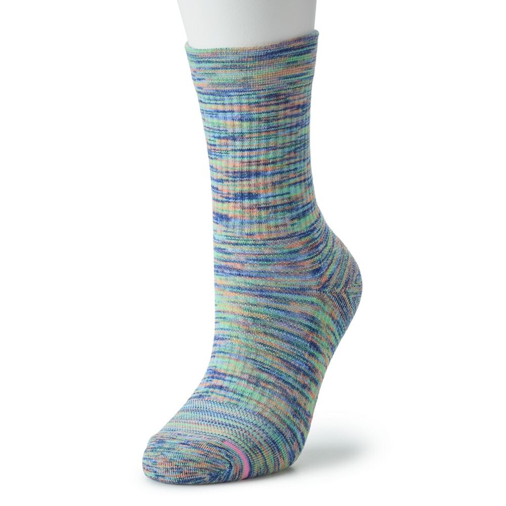 

Женские компрессионные носки Dr. Motion Space Dye четверти, цвет Blue Multi