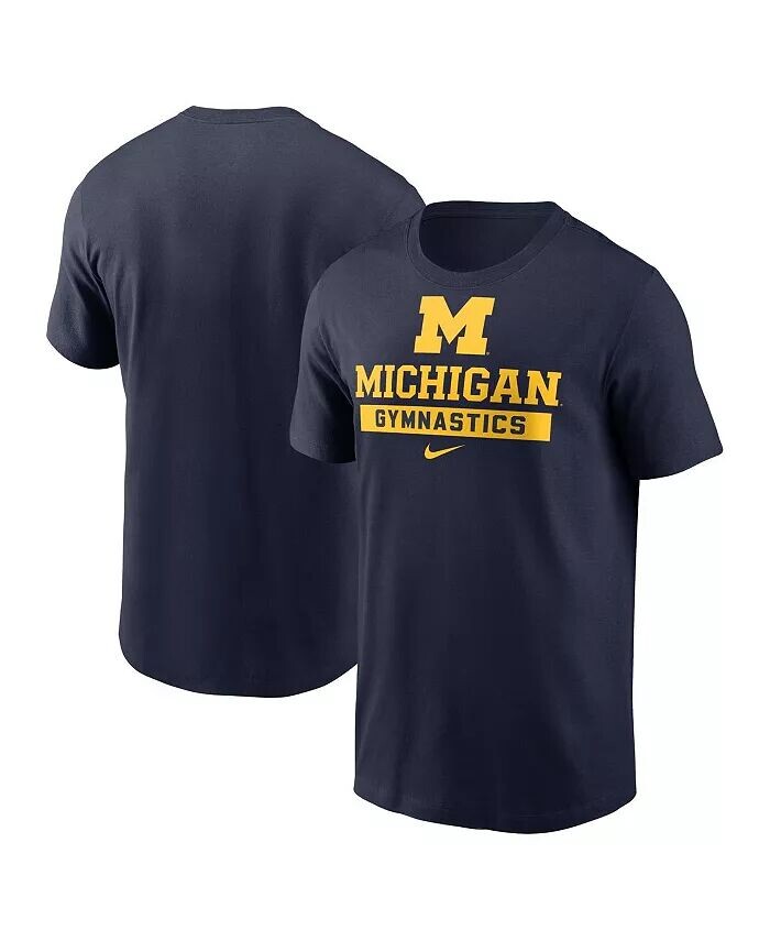 

Футболка мужская темно-синяя Michigan Wolverines Sport Drop Gymnastics Nike