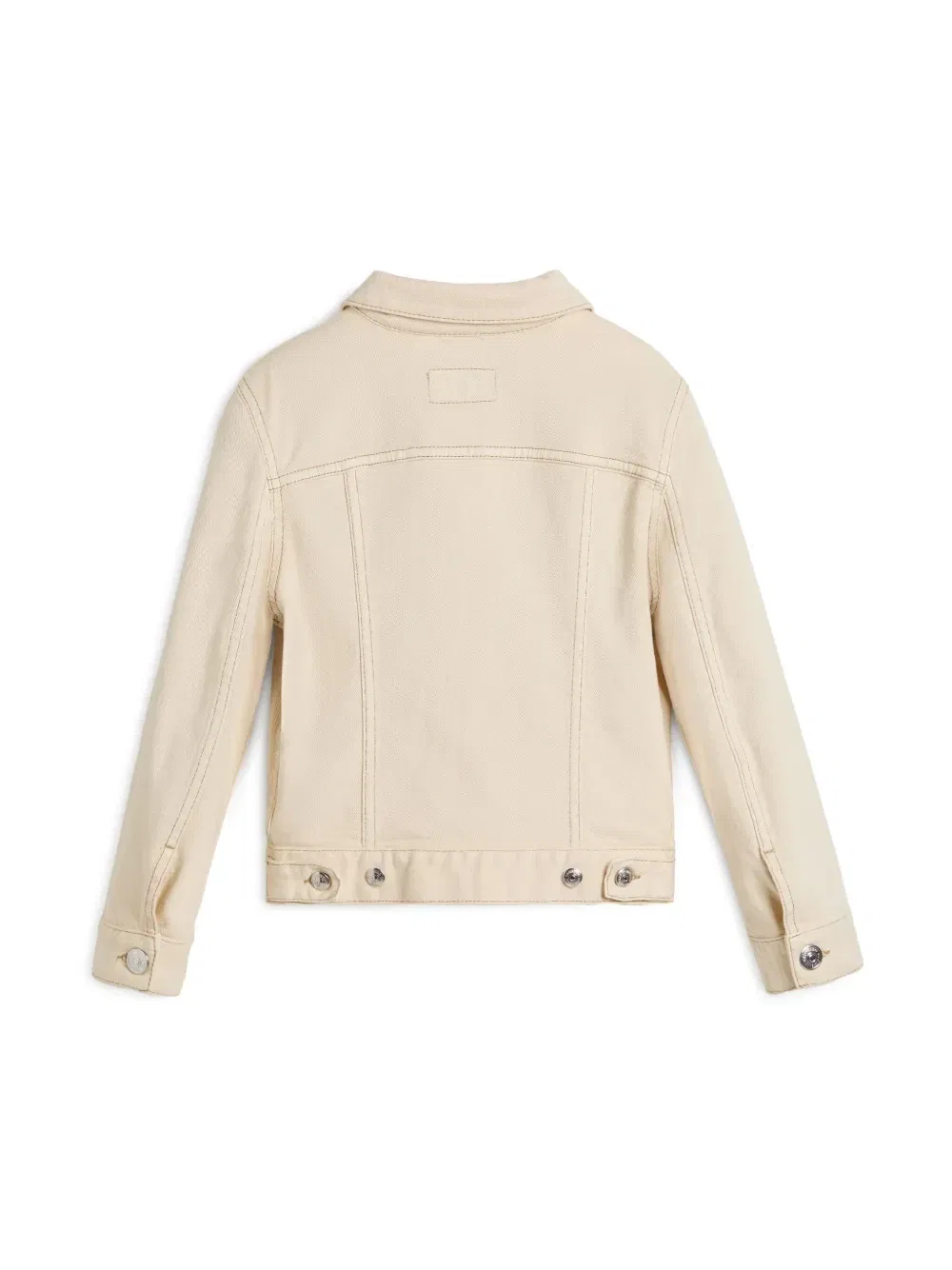 Джинсовая куртка с карманами Brunello Cucinelli Kids, бежевый — фото 2