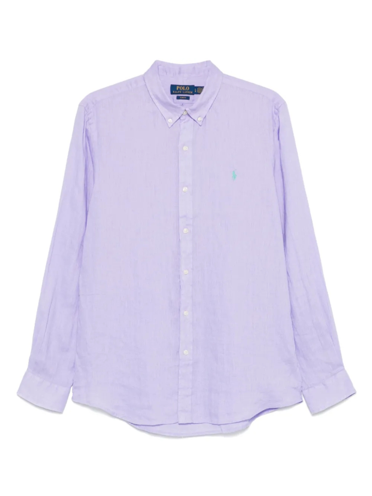 

Льняная рубашка Polo Ralph Lauren, фиолетовый