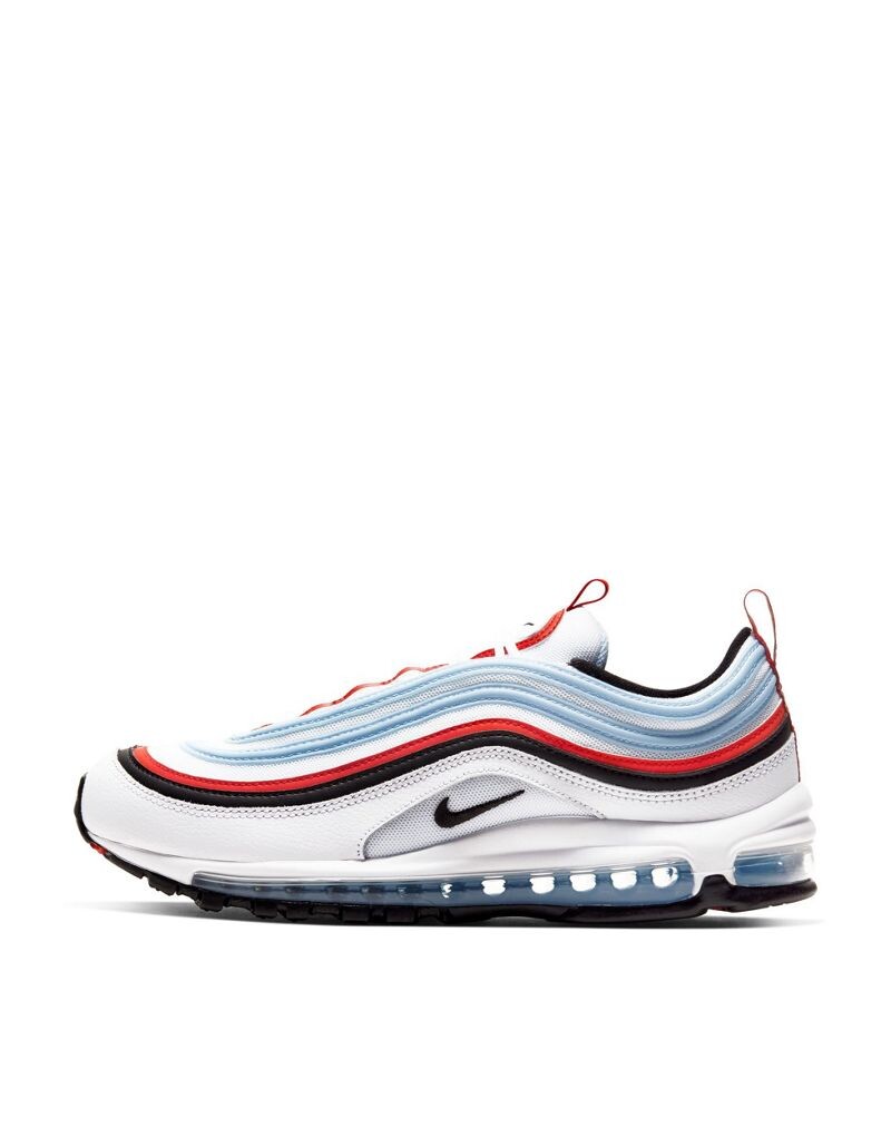 

Кроссовки Nike Air Max 97 белого, синего и красного цветов, Красный, Кроссовки Nike Air Max 97 белого, синего и красного цветов