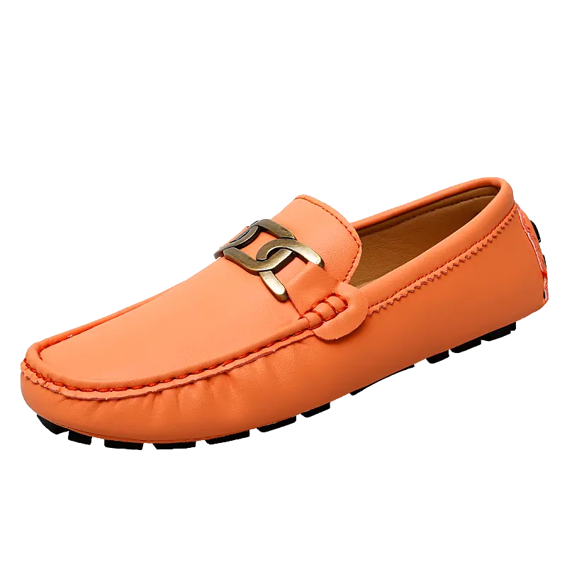 

KUPE Мокасины мужские черно-оранжевые, цвет Orange