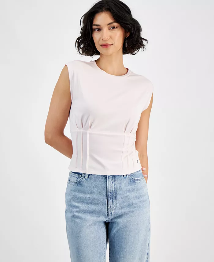 

Женский корсетный топ Karmen с затяжкой и без рукавов GUESS, розовый