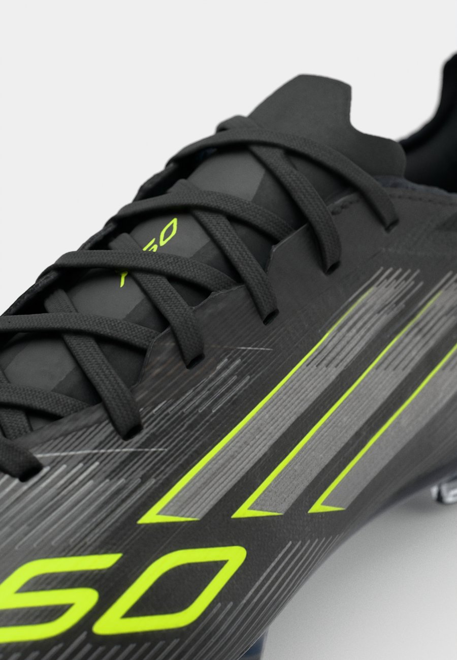 Кроссовки Adidas Performance F50 PRO FIRM GROUND FOOTBALL BOOTS, Core Black/Iron Metallic/Lucid Lemon/Black — фото 3