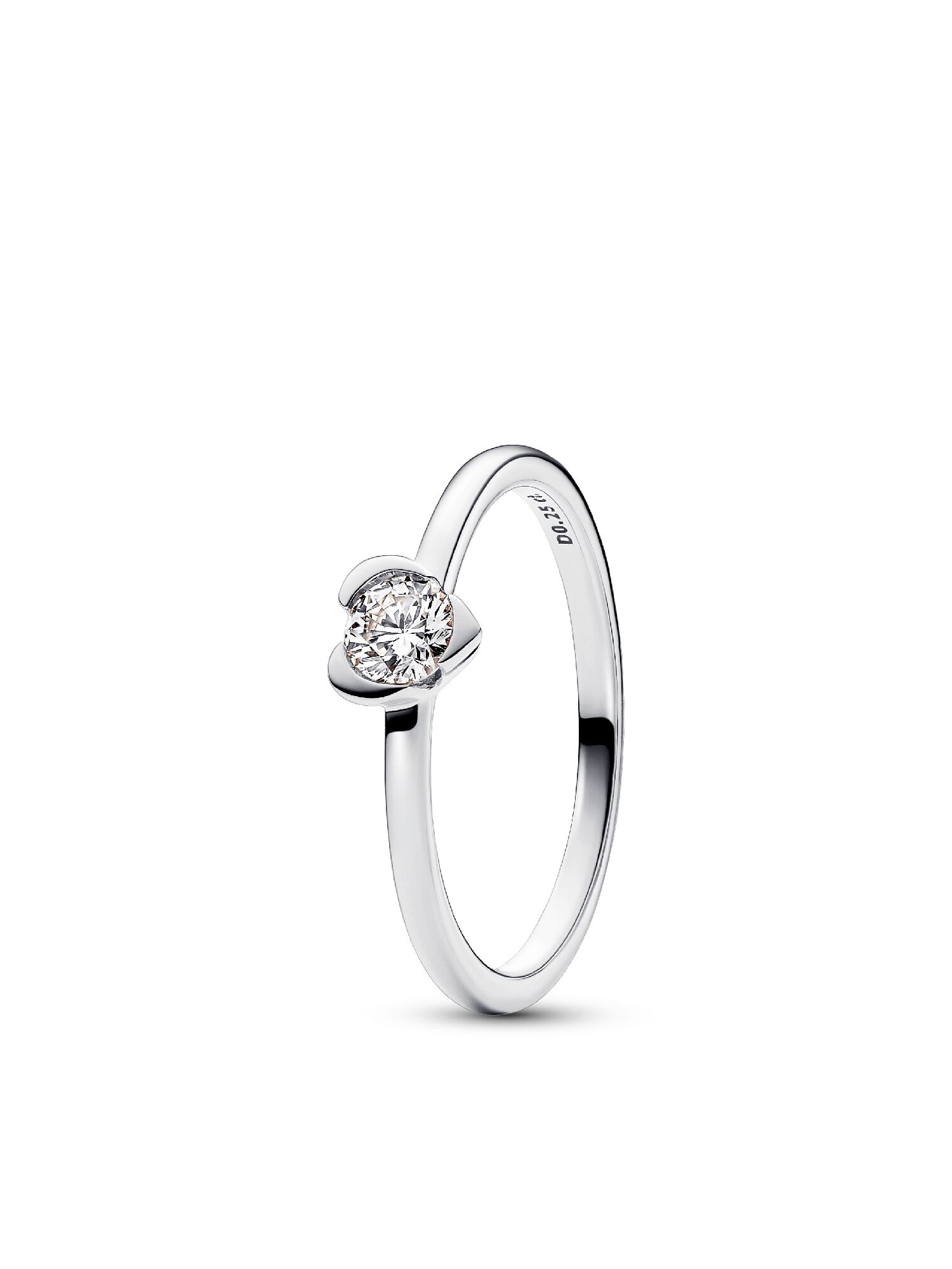 

Комплект колец в форме сердца с выращенными в лаборатории бриллиантами Pandora