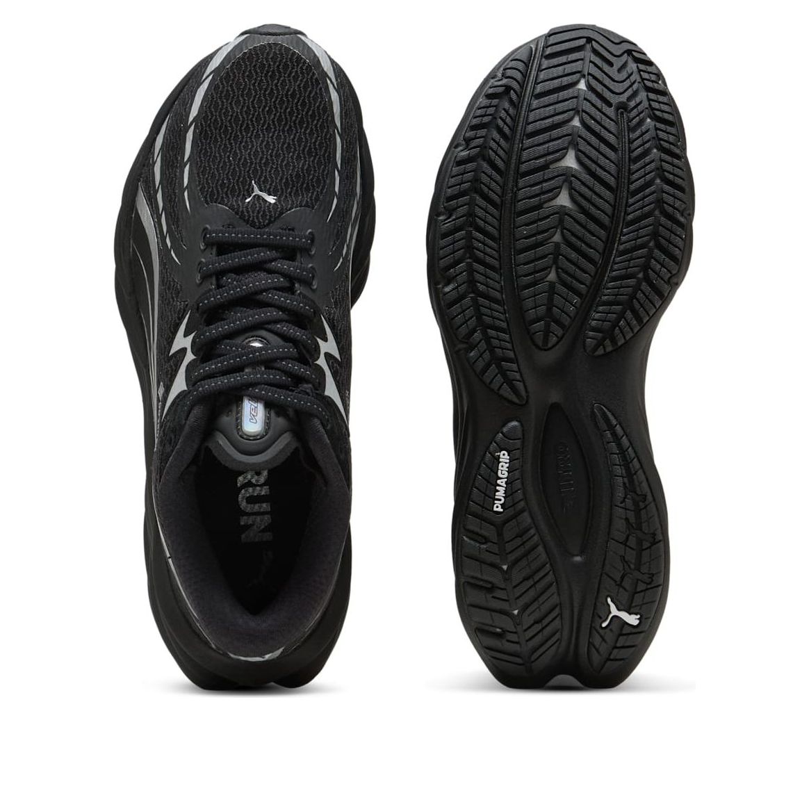Кроссовки (WMNS) PUMA Velocity Nitro 4 Gore-Tex 'Black Silver' — фото 3
