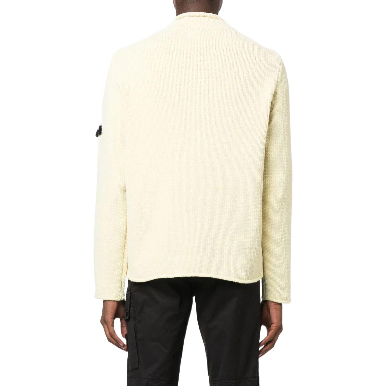 Свитер мужской бежевый Stone Island, цвет Apricot Cream — фото 3