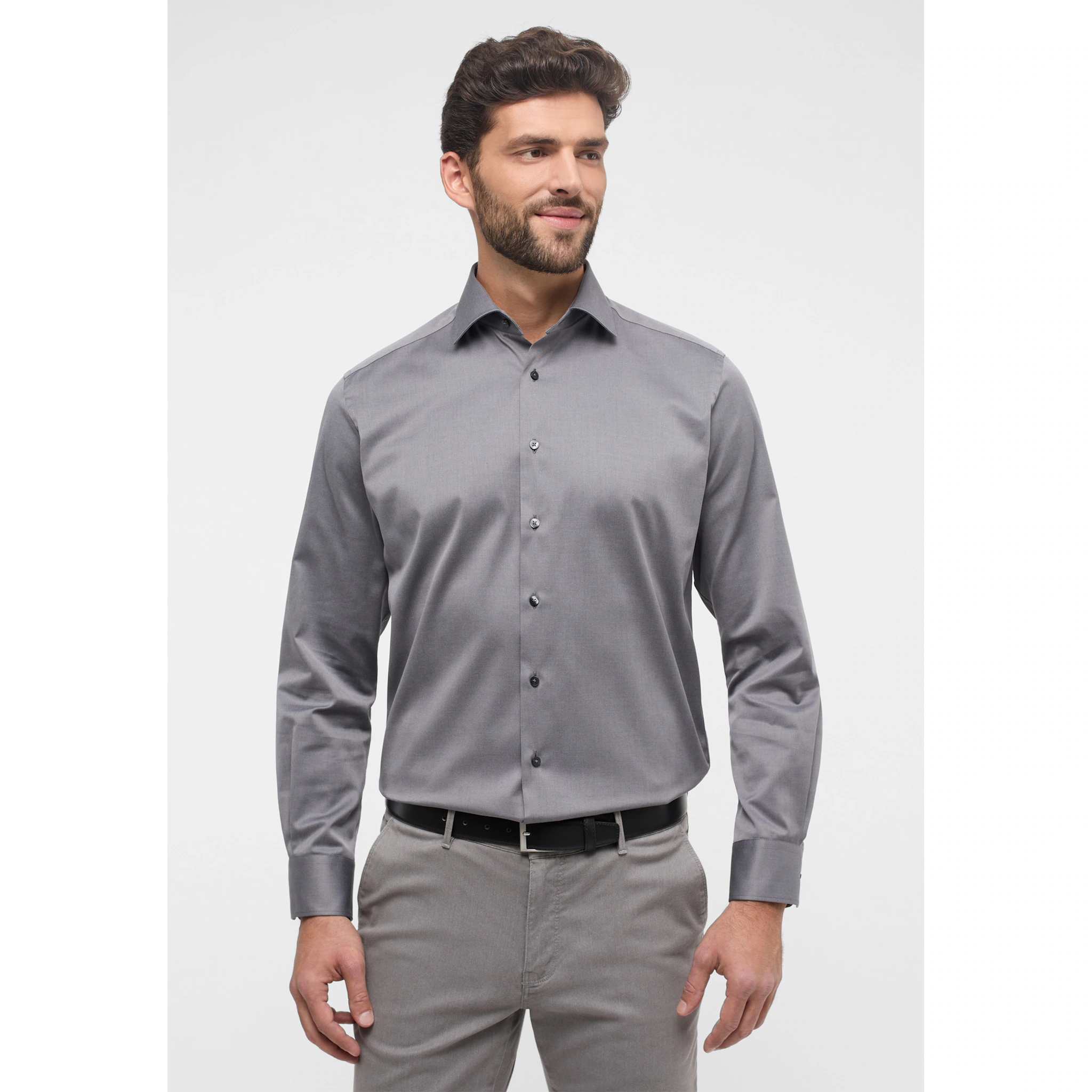 

Рубашка Eterna с длинными рукавами "MODERN FIT", серый