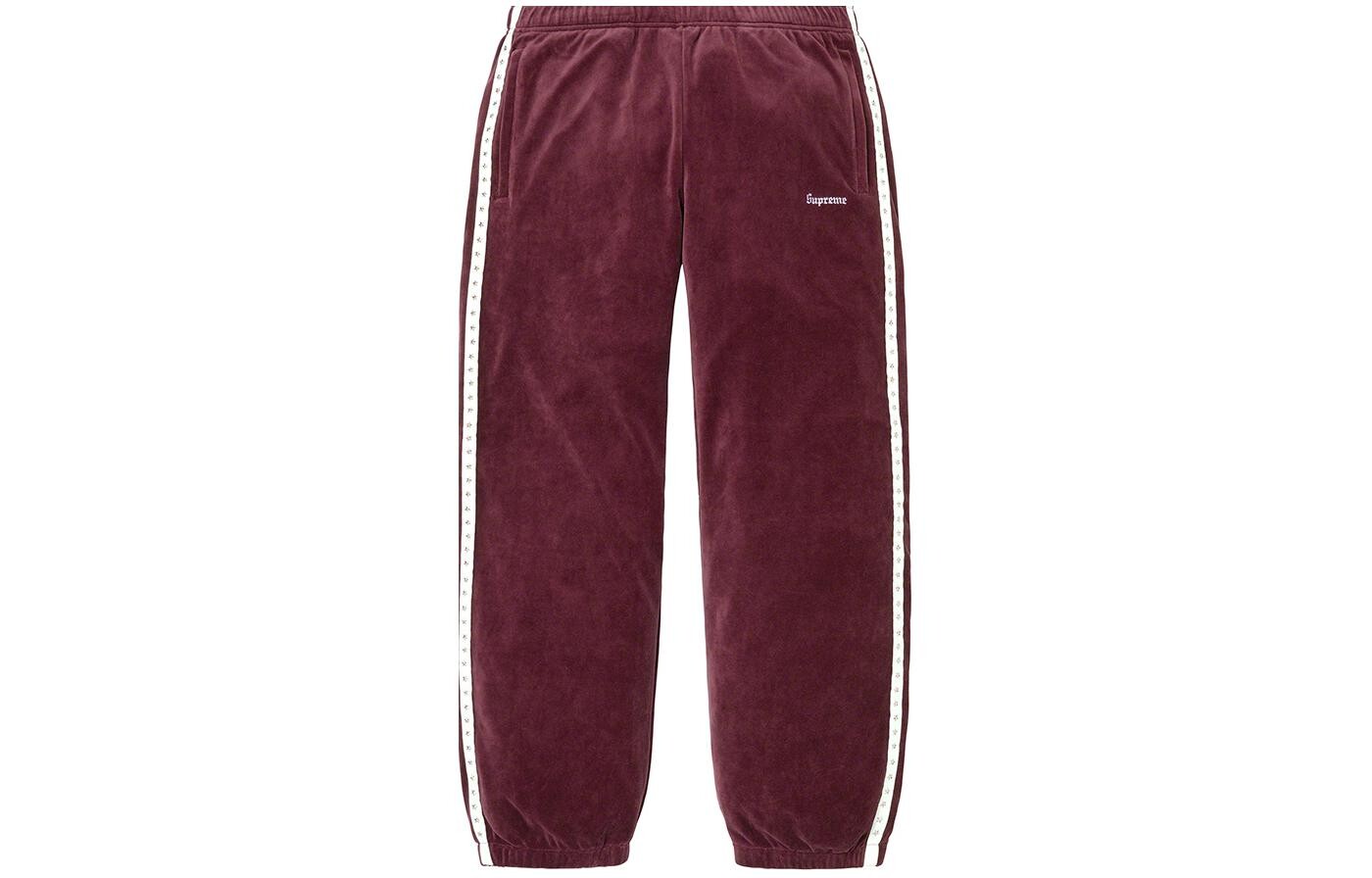 

Штаны спортивные Supreme Studded Velour, красный