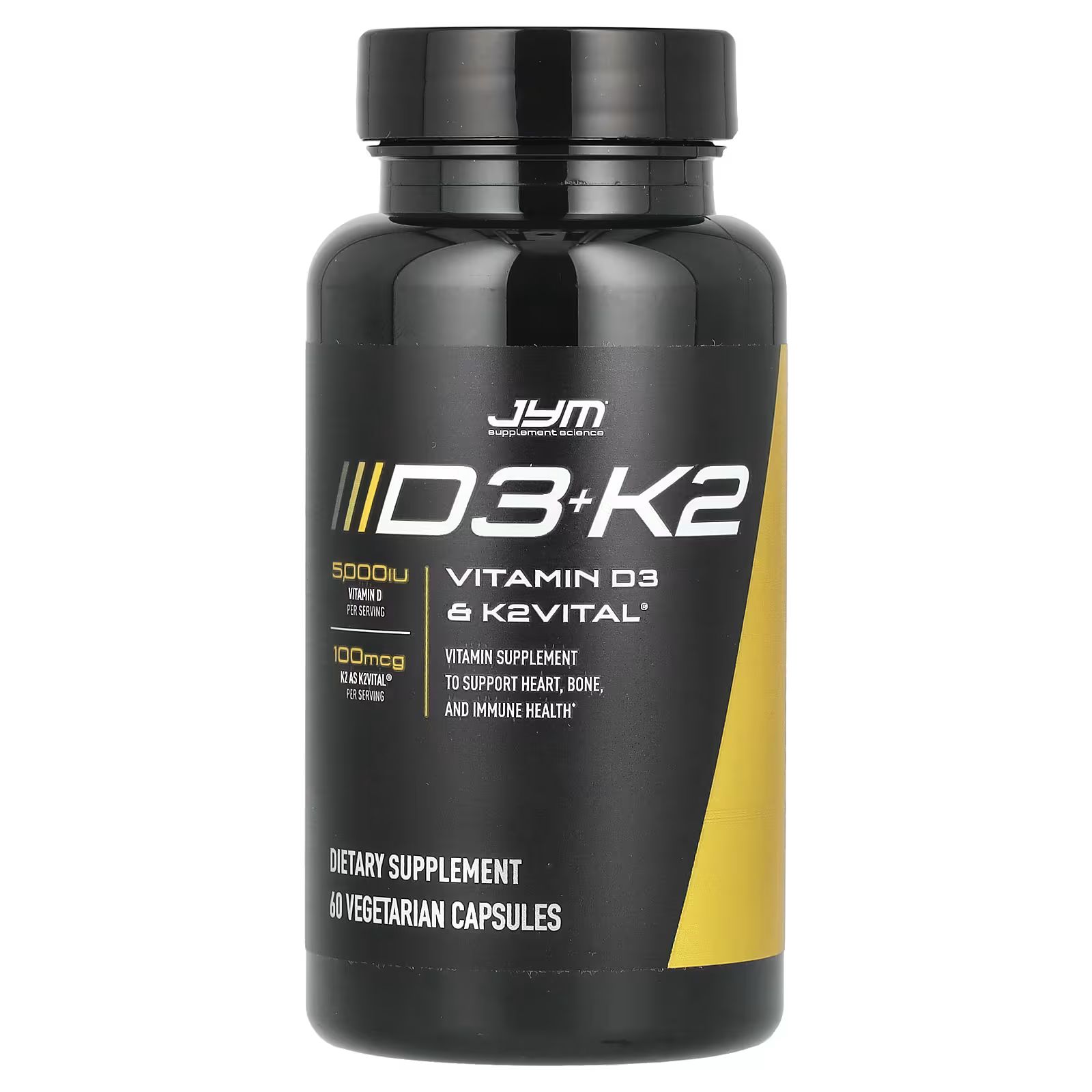 

D3+K2, 60 Вегетарианских капсул Jym Supplement Science