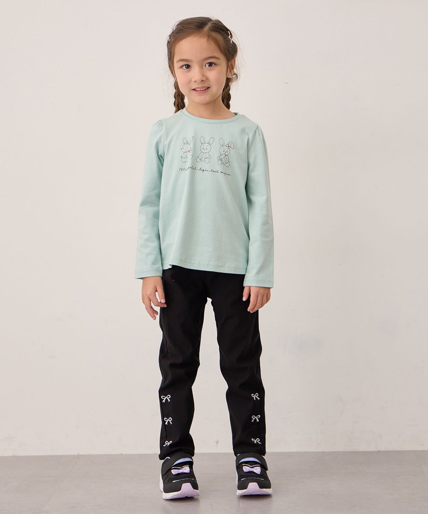 Футболка с длинным рукавом 7days Print ANY KIDS, Mint x Animal [062] — фото 4