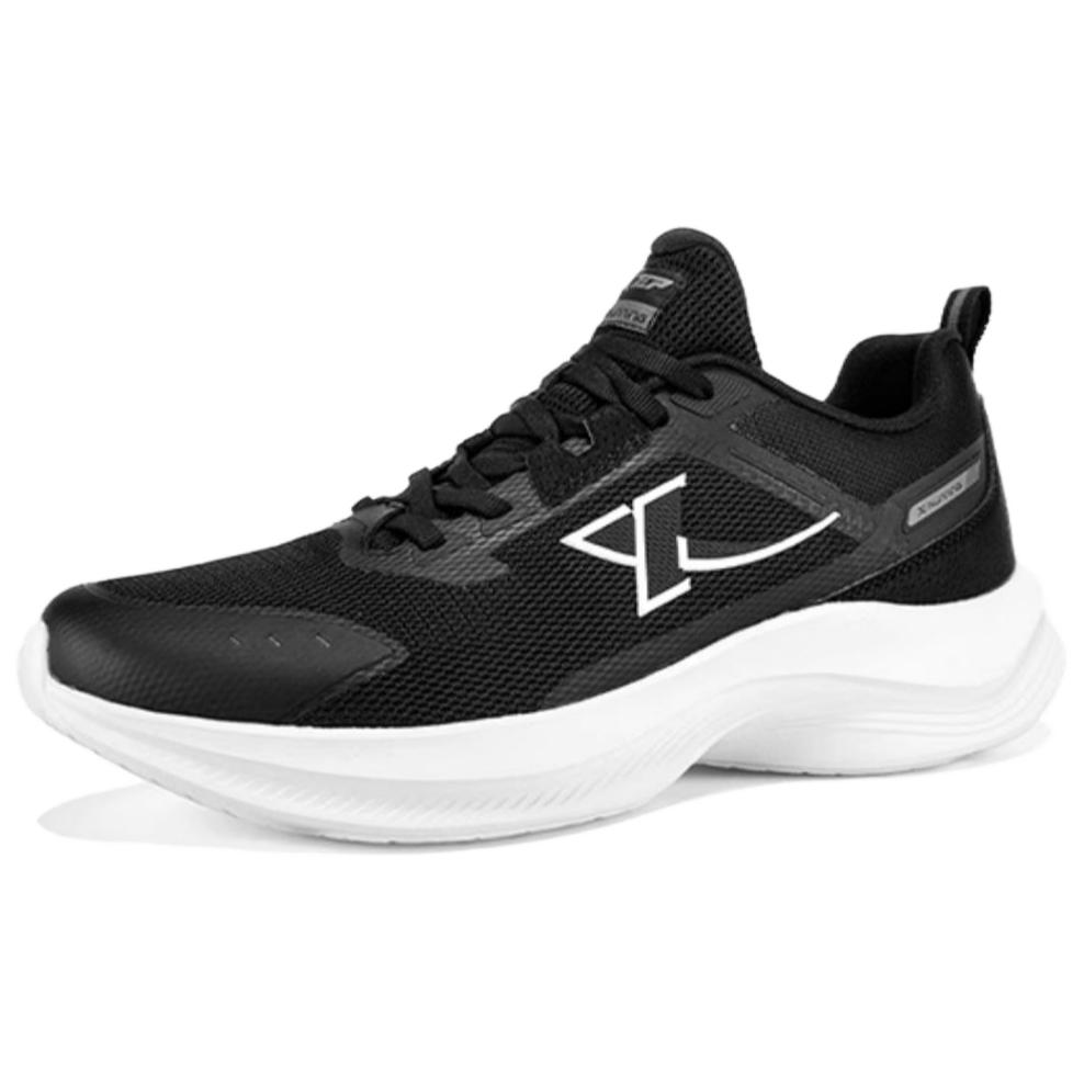 

XTEP Износостойкие мужские низкие кроссовки для бега черно-белые, цвет Black White