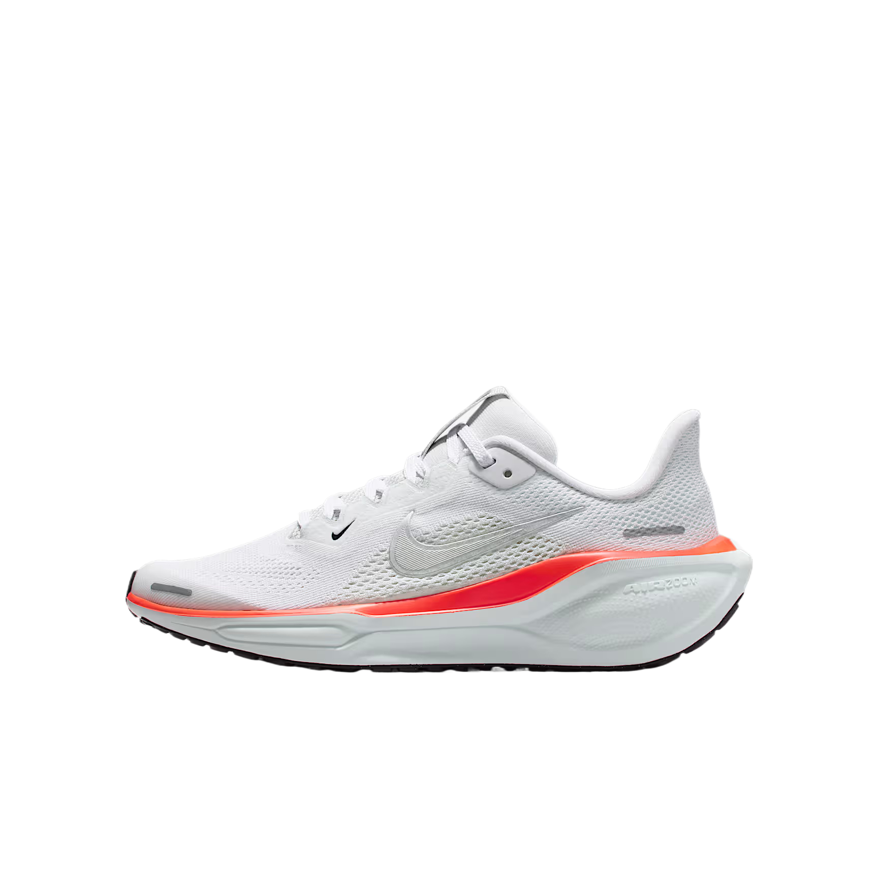 

Nike Детские кроссовки Pegasus 41, белые с оттенком зеленого, темно-красные, металлик, серебристые, для подростков