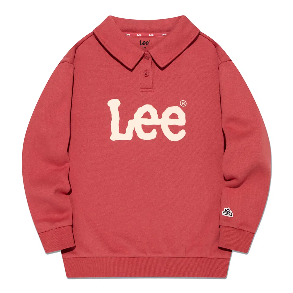 Детский свитшот Lee Kids с начёсом розовый