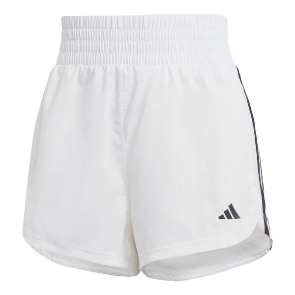 

Шорты тренировочные pacer 3 полоски тканые шорты с высокой посадкой азиатские размеры Adidas, белый