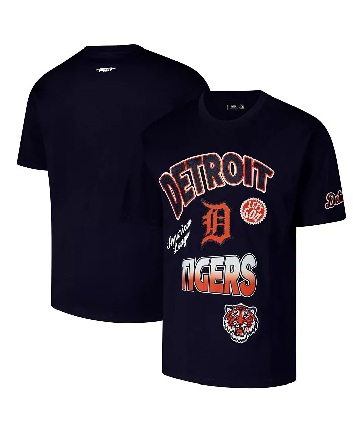 

Мужская футболка Detroit Tigers Turn It Up с заниженным плечом в темно-синем цвете Pro Standard