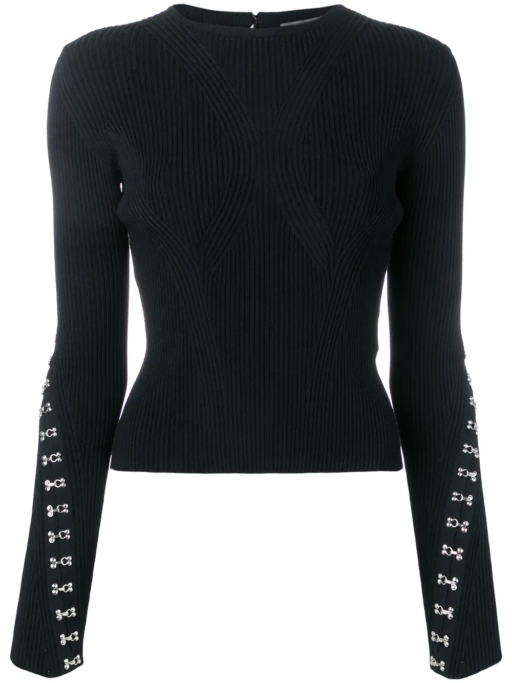 Джемпер с крючком и петлей Alexander Mcqueen, черный