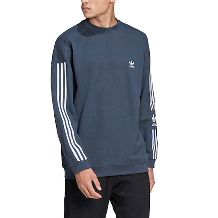 Толстовка мужская темно-серая и темно-синяя Adidas Originals, темно-серый/темно-синий — фото 2