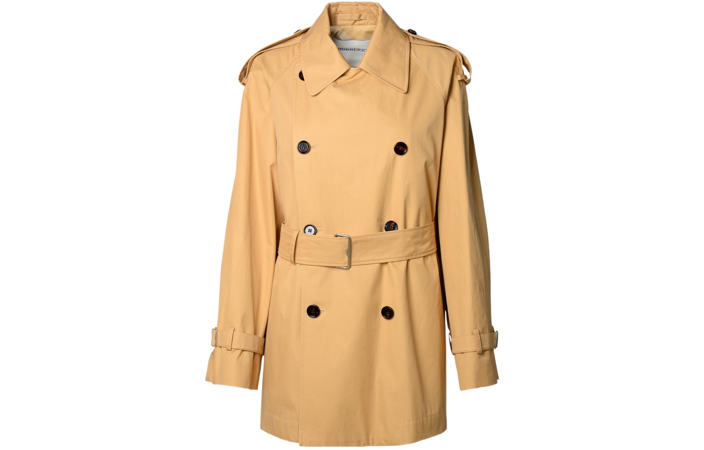 Тренч Burberry, водонепроницаемый, хлопковый, верблюжий — фото 3