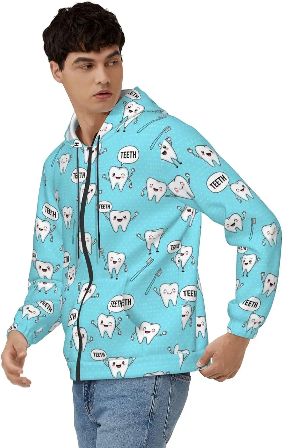 

Мужская толстовка с капюшоном и карманом KATVEESC