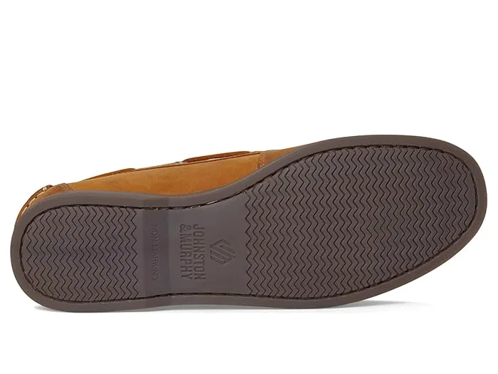 Туфли лодочки Zeke Boat Shoe Johnston & Murphy Kids, Tan Oiled Leather — фото 4