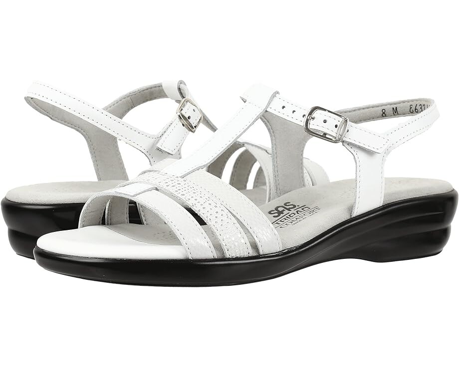 Сандалии SAS Capri Ankle Strap, цвет White Multi